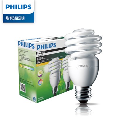 Philips 飛利浦 23W 螺旋省電燈泡-黃光2700K 4入裝 (PR902-4)