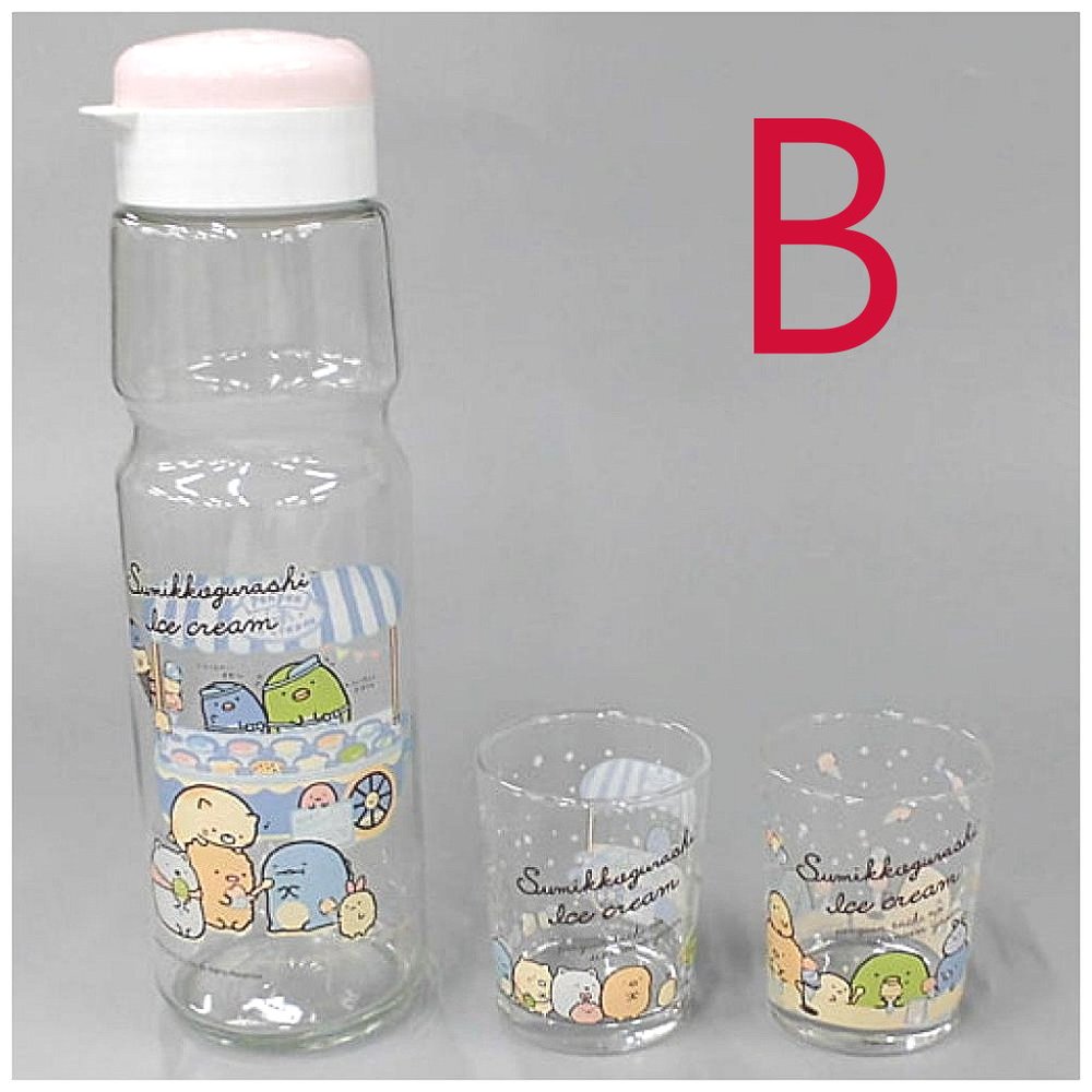 asdfkitty*日本san-x角落生物玻璃水壺水杯組-B款-日本製