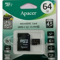 記憶卡 64G Apacer 宇瞻 microsd SDXC 64GB UHS-1 c10 45MB/s