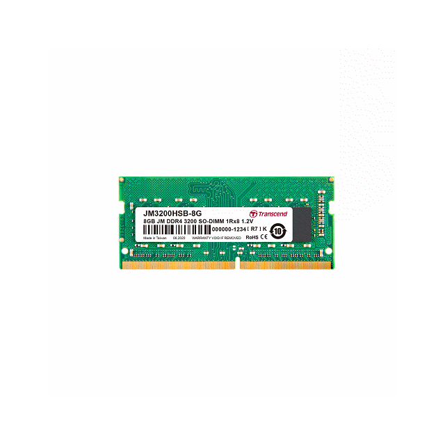 創見8GB JM DDR4 3200 SO-DIMM 1Rx8 1.2V(FOR NB) 記憶體 JM3200HSB-8G