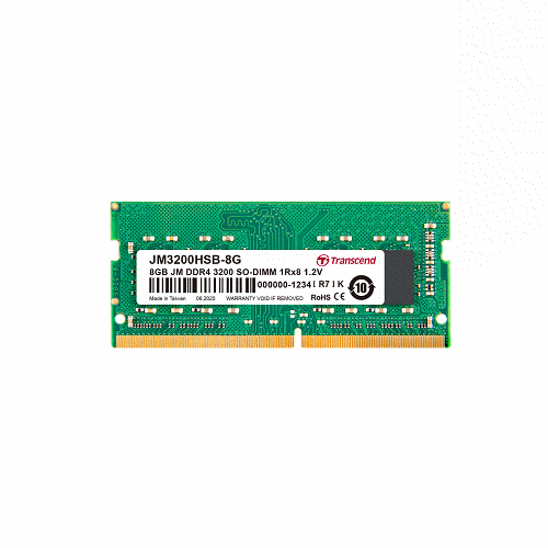 創見8GB JM DDR4 3200 SO-DIMM 1Rx8 1.2V(FOR NB) 記憶體 JM3200HSB-8G