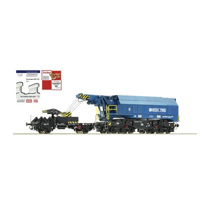 MJ 現貨 Roco 73037 HO規 DR EDK750 Ep IV-V railway slewing crane 數位音效迴轉式起重機