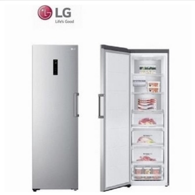 【LG/樂金】 324L WiFi變頻無霜直立式冷凍櫃窄版美型(精緻銀) GR-FL40MS
