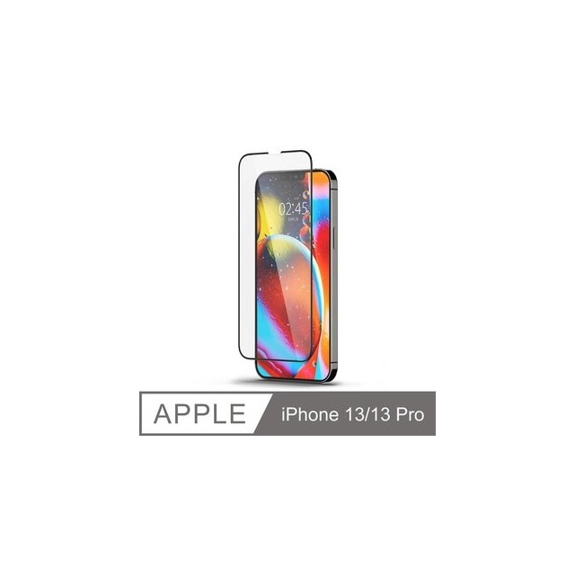 【愛瘋潮】保護貼 Spigen iPhone 13/ 13 Pro (6.1吋) FC 滿版玻璃保貼