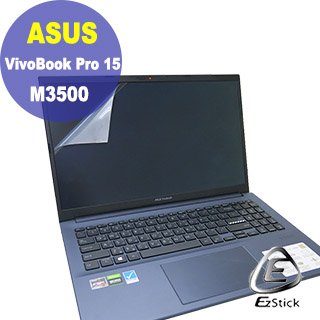 【Ezstick】ASUS VivoBook Pro 15 M3500QC 靜電式筆電LCD液晶螢幕貼 (可選鏡面或霧面