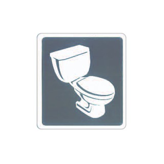 ZG1 彩色 HS 貼牌 坐式廁所-標示牌 / 個 HS-547