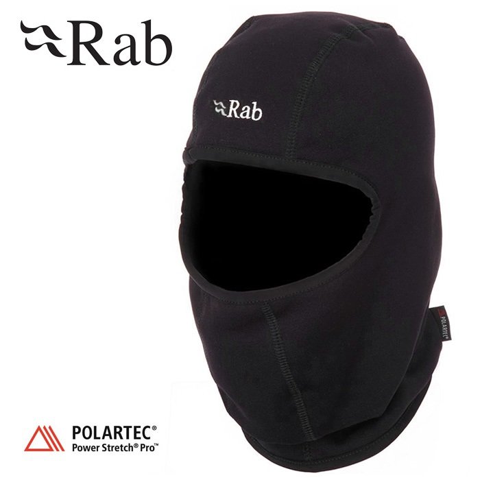 Rab Power Stretch Pro Balaclava 抗風保暖面罩/刷毛頭套 黑 QAA-02-BL 游遊戶外 Yoyo Outdoor