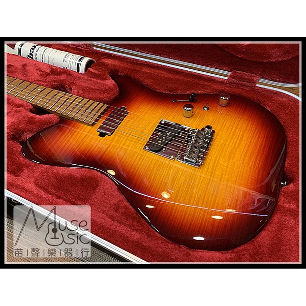 【苗聲樂器Ibanez旗艦店】Ibanez Prestige AZS2200F 虎紋漸層小搖座電吉他