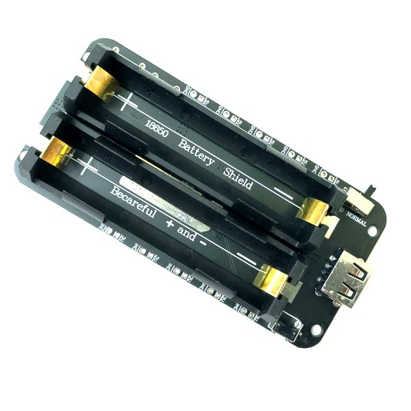 ESP32 樹莓派arduino開發板用不斷電外接電源模組 可充電18650電池座輸出5V及3.3V 2顆型