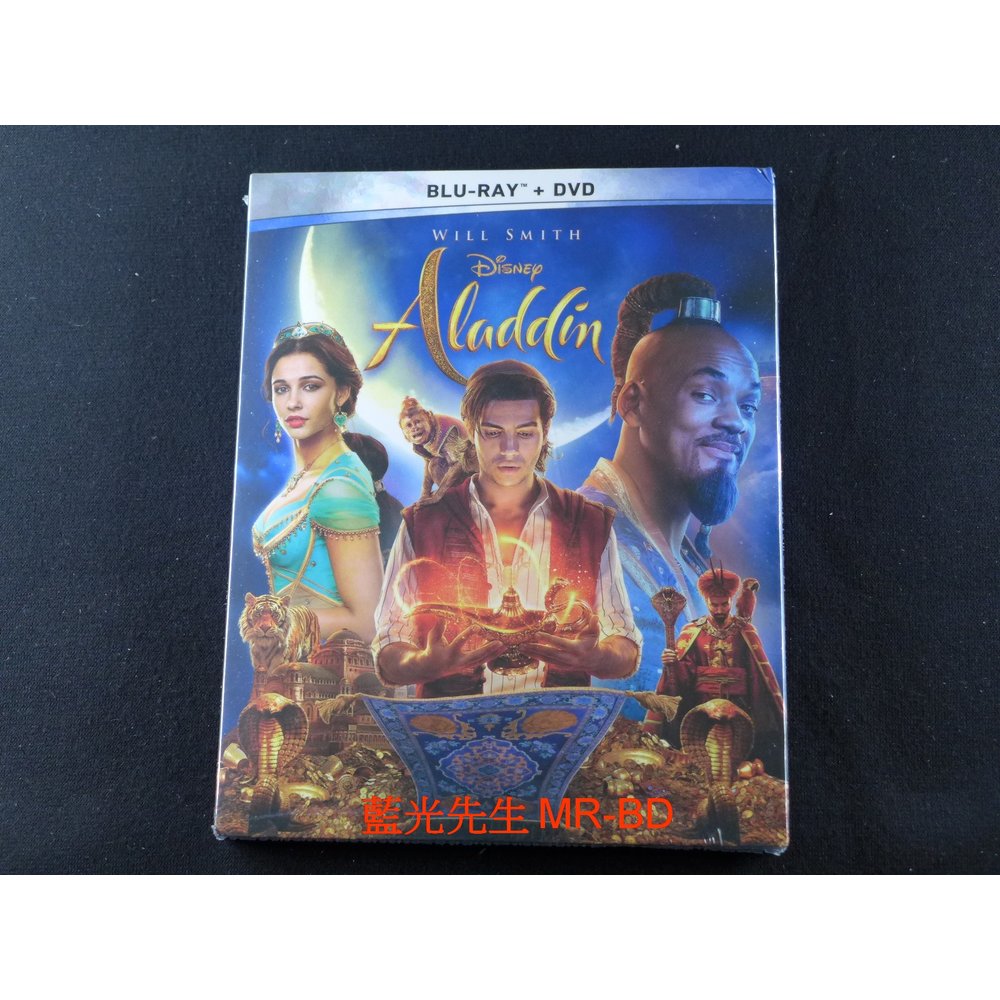 [藍光先生BD] 阿拉丁 真人版 BD+DVD 雙碟限定版 Aladdin 2019