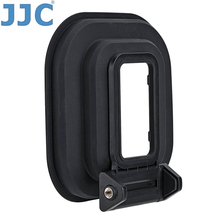 又敗家@JJC智慧型手機專用相機遮光罩兼手機夾LH-ARSMC(適鏡頭置中&amp;手機寬55-95mm;底部1/4吋母螺孔,可裝三腳架)適減少玻璃反光