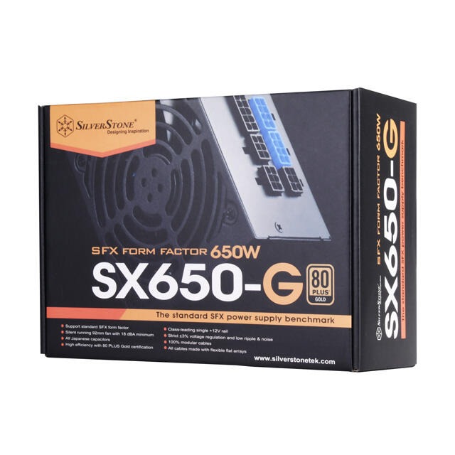 銀欣 SILVERSTONE SX650-G 80PLUS SFX 金牌電源供應器
