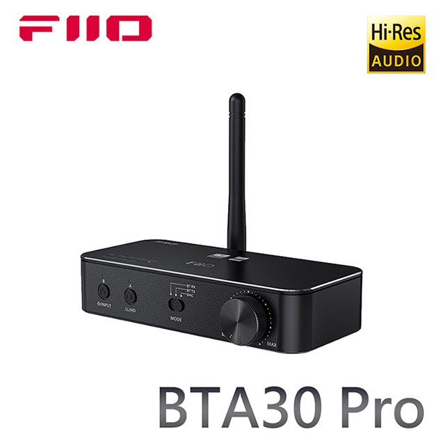 walkbox代理【FiiO BTA30 Pro HiFi藍牙解碼發射接收器】雙向LDAC藍牙/USB DAC/Bypass功能/APP遠端操控