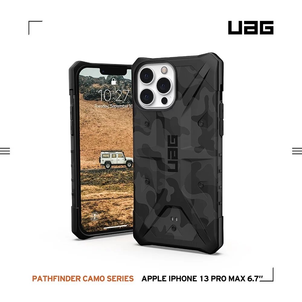 美國軍規 UAG iPhone13 Pro Max 6.1 (2021) 耐衝擊保護殼-迷彩黑