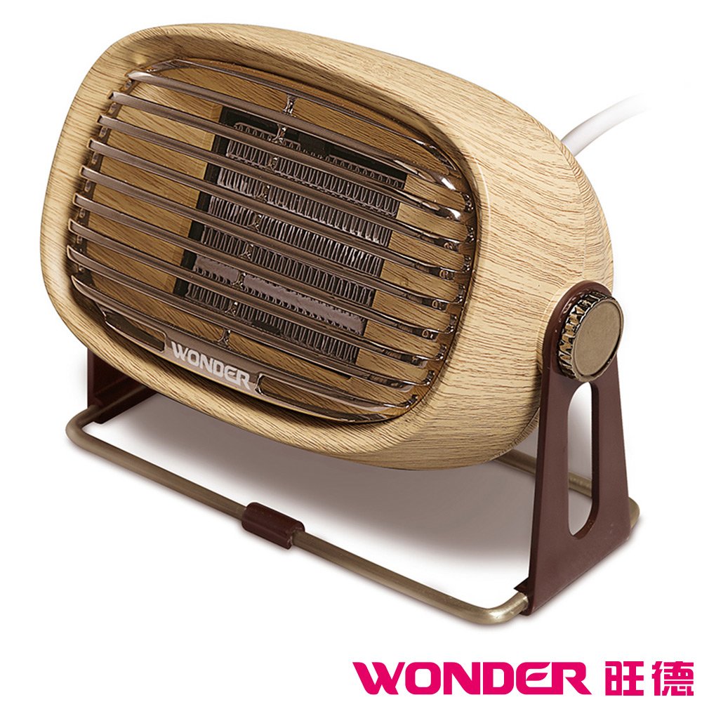 【WONDER 旺德】復古風陶瓷電暖器(WH-W25F)