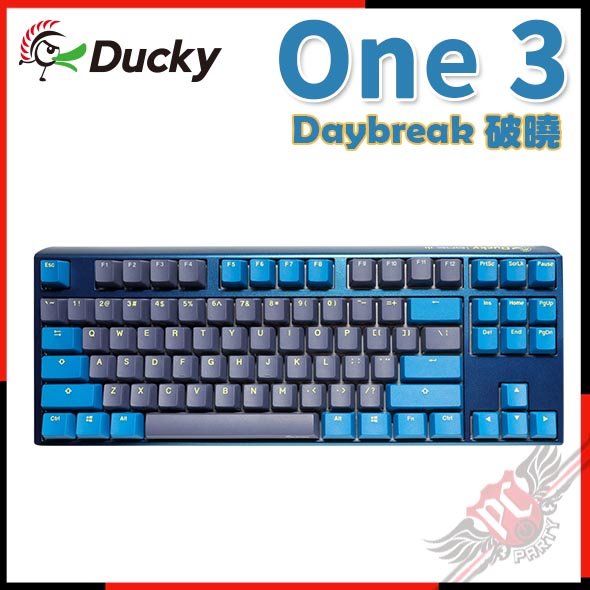 [ PCPARTY ]創傑 Ducky One 3 Daybreak 破曉 TKL RGB機械式鍵盤 茶軸/青軸/紅軸