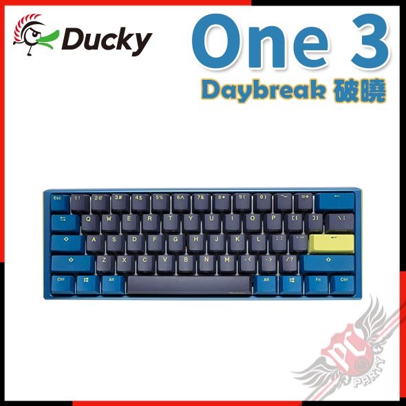 [ PCPARTY ]創傑 Ducky One 3 Daybreak 破曉 Mini60% RGB機械式鍵盤 茶軸/青軸/紅軸
