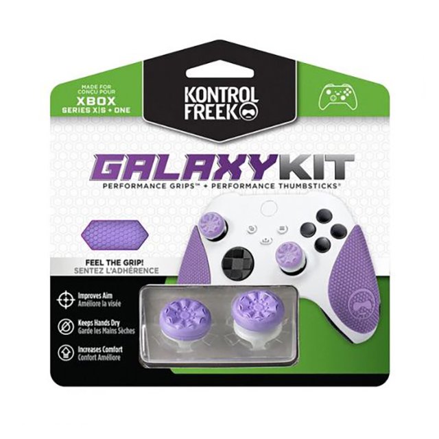 KontrolFreek《Xbox 控制器專用類比蘑菇頭保護套 Galaxy款》+《握把保護套》PK-2807-XSX【GAME休閒館】