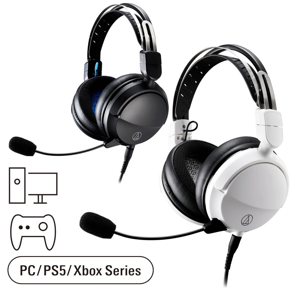 志達電子 日本鐵三角Audio-technica ATH-GL3 遊戲專用耳機麥克風組 (台灣鐵三角公司貨) PS5、Xbox Series X 適用