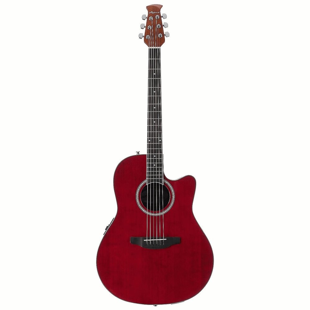 《民風樂府》Applause AB24-2S 圓背電木吉他 寶石紅塗裝 美國Ovation出品 正統圓背吉他入門系列 平價超值 全新品公司貨