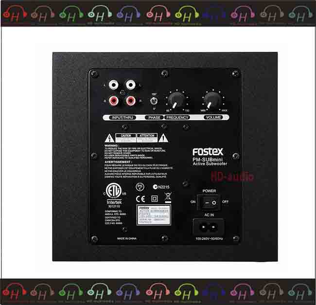 弘達影音多媒體FOSTEX PM-SUBmini 2 主動式重低音監聽喇叭- PChome 商店街