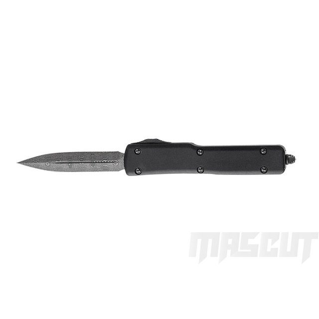 宏均-MICROTECH UTX-70 D/E DAMASCUS W/BRONZE-彈簧刀(不二價) / AN-1280/147-16S