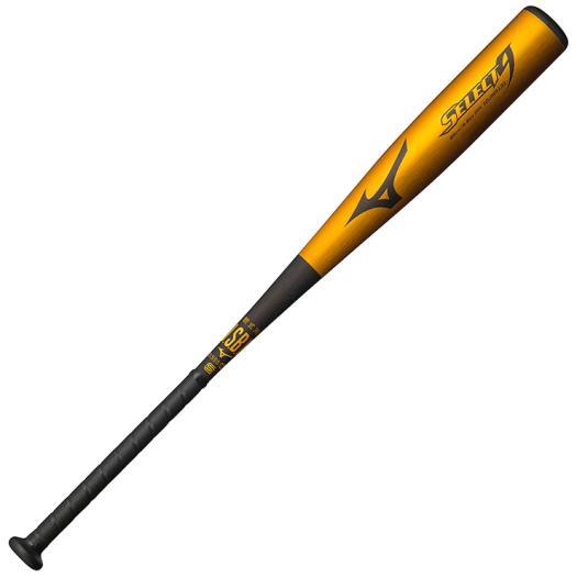「野球魂」--特價！日本「MIZUNO」【SELECT 9】等級「高級鋁合金」軟式棒球鋁棒（1CJMR13185，金色）85公分，710公克，長打型設計