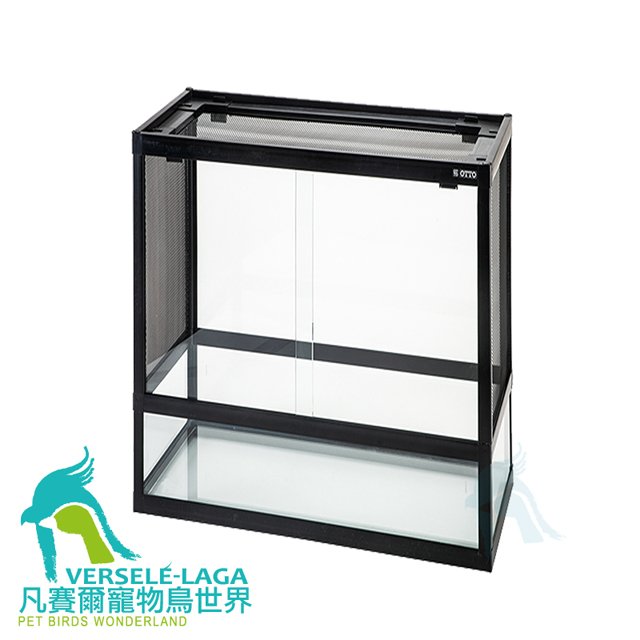 側網款強化玻璃飼育保溫箱45x45x46