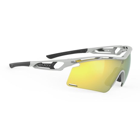 『凹凸眼鏡』義大利 Rudy Project TRALYX+系列莫蘭迪灰Light Grey Matte/ Multilaser Yellow黃色多層膜鏡片運動眼鏡~六期零利率