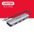 UNITEK 鋁合金USB-C轉 HDMI/USB-C PD充電 /讀卡機/ USB-A 2Port HUB集線器
