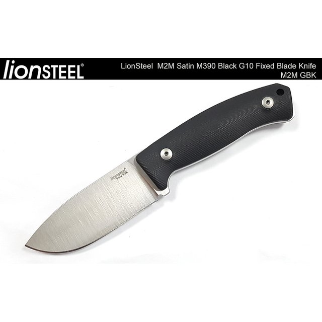 Lion Steel M2M 黑色G10柄直刀 ( M2進化版 )- M390鋼 -#LS M2M GBK