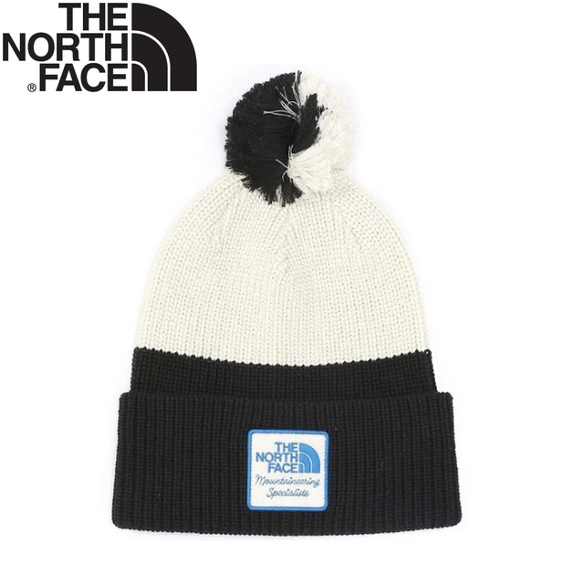 【The North Face 針織毛帽《米白/黑》】55KI/保暖帽/雪帽/毛線帽/針織帽/防寒/登山