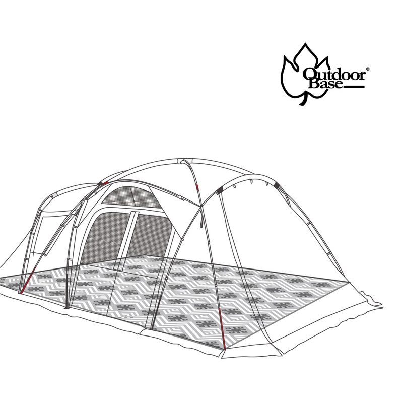 【大山野營】Outdoorbase 22512 Skypainter 彩繪天空帳2E帳篷專用地布 防水地布 防潮墊 露營墊 遊戲墊 野餐墊