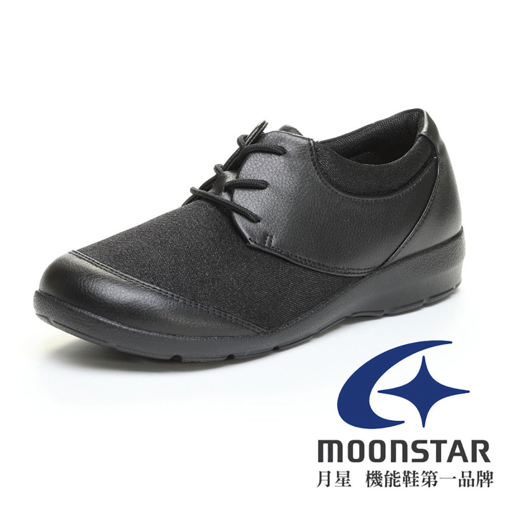 【Moonstar】4E 女 輕量機能樂活休閒鞋『黑』EV3096 功能鞋.多功能鞋.休閒鞋.露營.登山.戶外