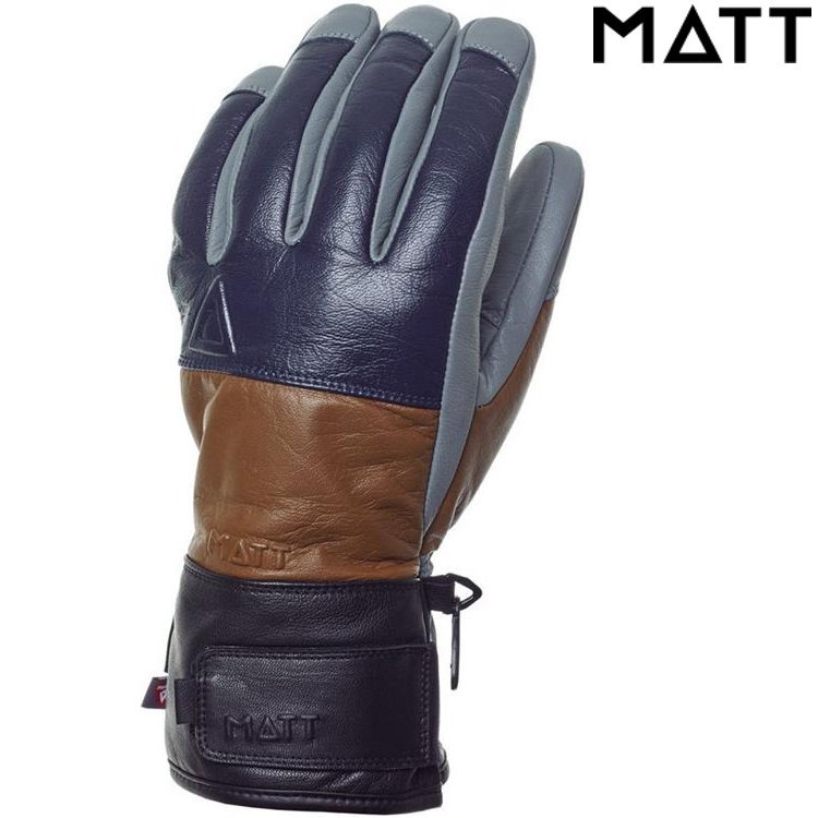 MATT Montarto Tootex Gloves 男款皮革化纖保暖防水手套 3227 Denim單寧藍