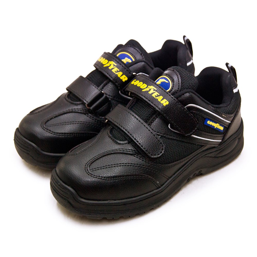 【GOOD YEAR】固特異 透氣鋼頭防護認證安全工作鞋 QUEEN BEE蜂后S系列 台灣製造 黑銀 02920 女