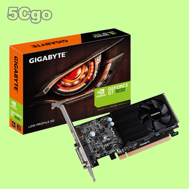 5Cgo【權宇】技嘉NVIDIA GeForce GT1030 D5 Low Profile 2G 顯示卡(GV-N1030D5-2GL) 3年保 含稅