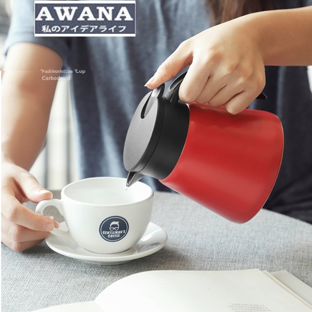 【AWANA】日式304不鏽鋼保溫咖啡壺800mlx1(隨機)
