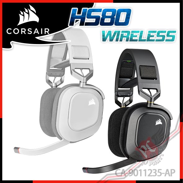 [ PCPARTY ] 海盜船 Corsair HS80 RGB WIRELESS 電競 無線耳機麥克風
