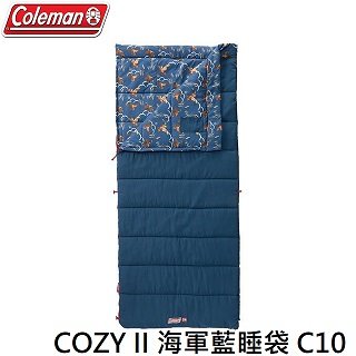 [ Coleman ] COZY II 海軍藍睡袋 C10 / 可放在洗衣機水洗 / CM-34773