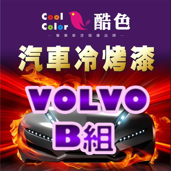 【VOLVO-B組】VOLVO 汽車冷烤漆，酷色汽車冷烤漆，德國進口塗料，400ML