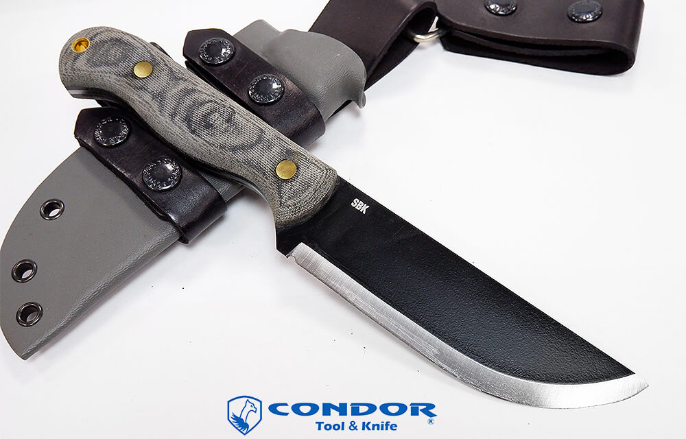 CONDOR SBK KNIFE電木柄1075鋼黑刃5.28〞直刀-CONDOR CTK3940-5.28HC