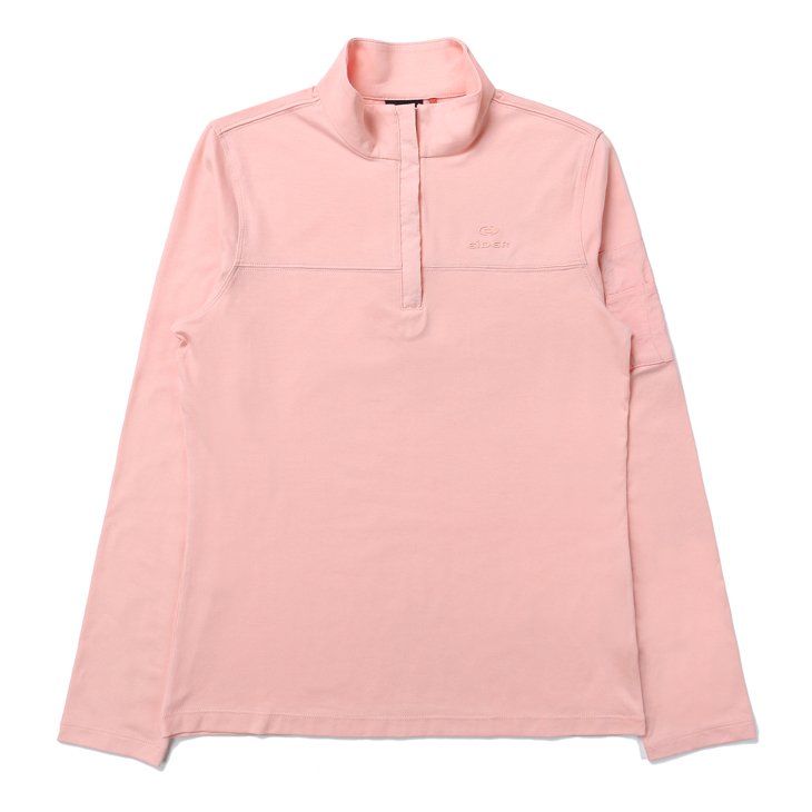 法國【EiDER】女保暖透氣長袖素色立領衫 / 21EDWU21214-[粉、紫、藍]