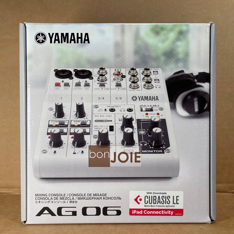 ::bonJOIE:: 美國進口 Yamaha AG06 Mixer 6軌 USB 混音器 (全新盒裝) 山葉 錄音介面 podcast 直播 調音台 錄音盒 混音機