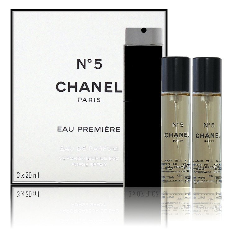 Chanel No.5 Eau Premiere Eau De Parfum Spray 低調奢華版淡香精攜帶版 20ml X 3