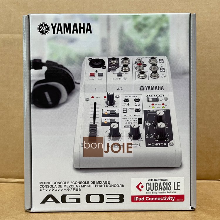 bonJOIE:: 美國進口Yamaha AG03 Mixer 3軌USB 混音器(全新盒裝) 山葉