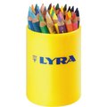 【德國LYRA】三角漆皮色鉛筆(12cm)36色再送削筆器一個