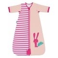 新款上市~~英國Grobag嬰兒防踢被連袖睡袋(有袖子喔~)-小兔條紋(Betty Bunny Pink Stripe)(秋冬厚款2.5托格，6-18個月)