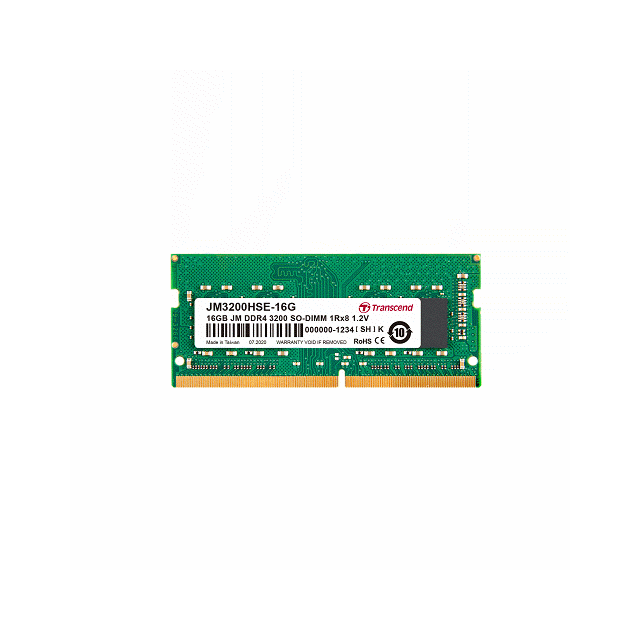 創見16GB JM DDR4 3200 SO-DIMM 1Rx8 1.2V(FOR NB) 記憶體