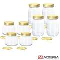 【ADERIA】日本進口多功能雙蓋密封玻璃瓶/果醬罐8入套組(320ML+450ML)